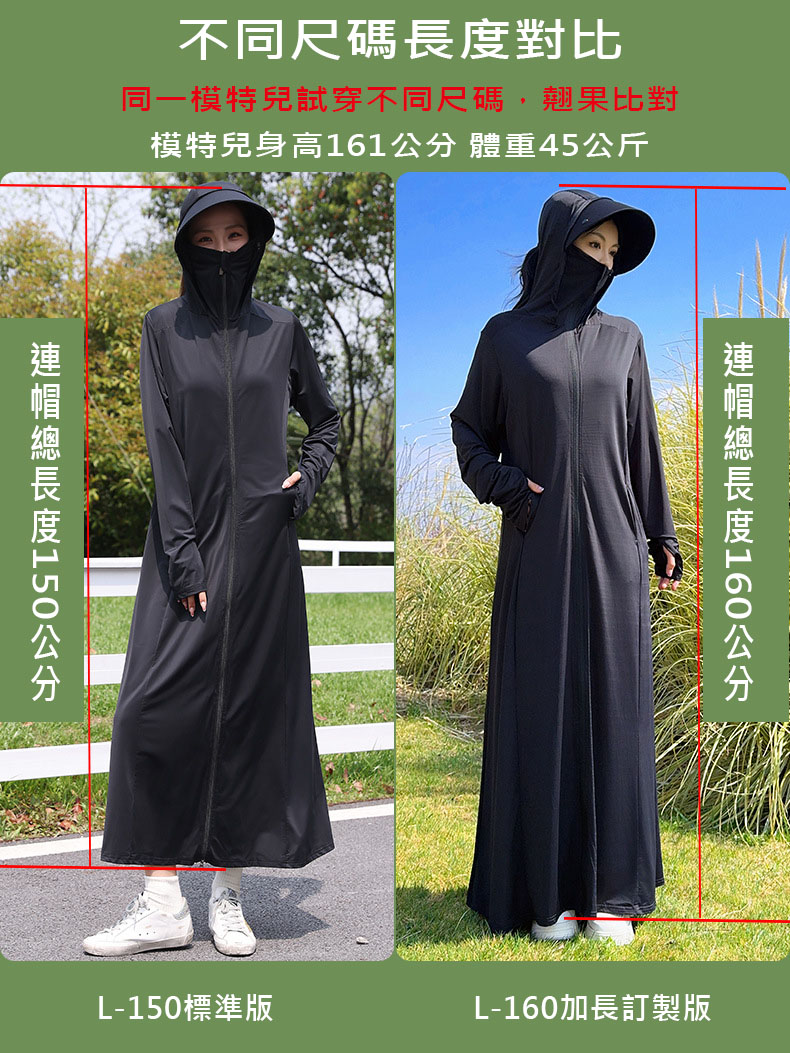悅生活—GoTrip微旅行 冰感全身帽檐可拆抗UV防曬衣