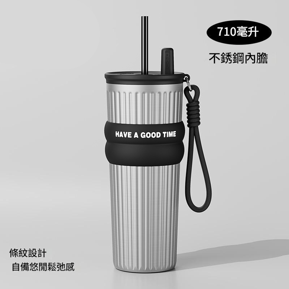 悅生活--Best buy 316多巴胺系羅馬柱款保溫杯710ml