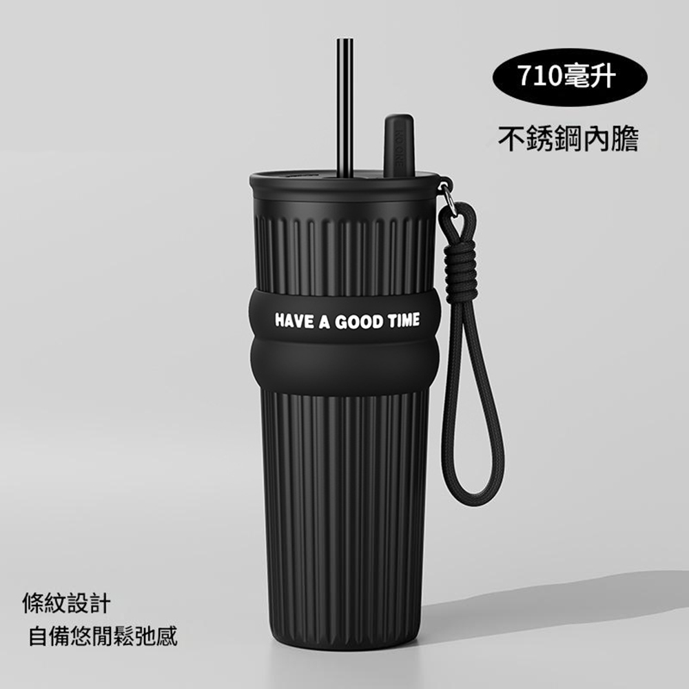 悅生活--Best buy 316多巴胺系羅馬柱款保溫杯710ml