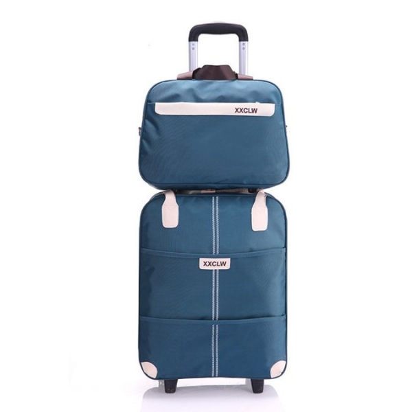 悅生活--GoTrip微旅行 21吋俐落有型登機收納購物車大+小 套裝組