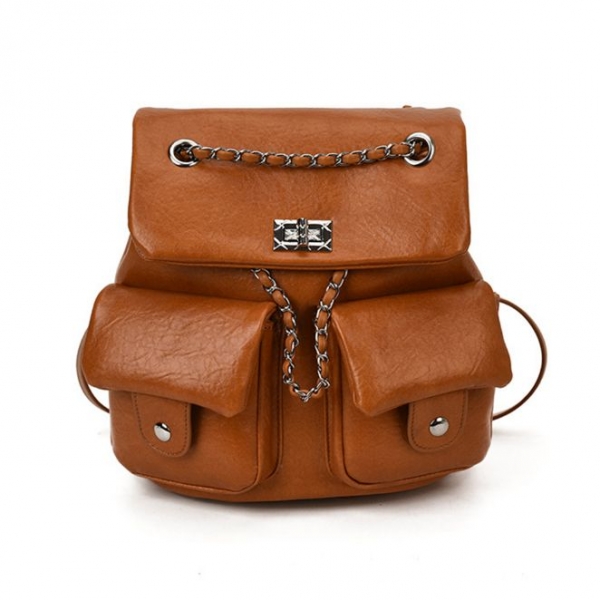 MICOACH 皮質輕便鏈條小背包