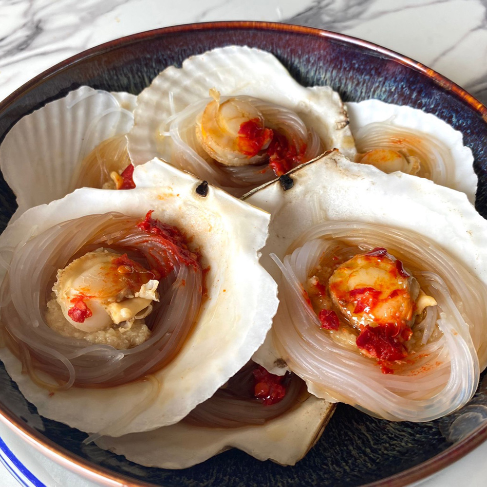 悅生活--鮮市集 海中三大珍品粉絲扇貝 6顆/包