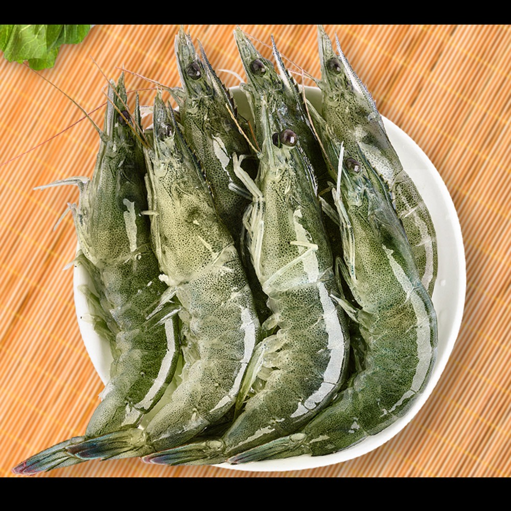 悅生活--鮮市集 無毒野放生凍大白蝦850g±5/盒