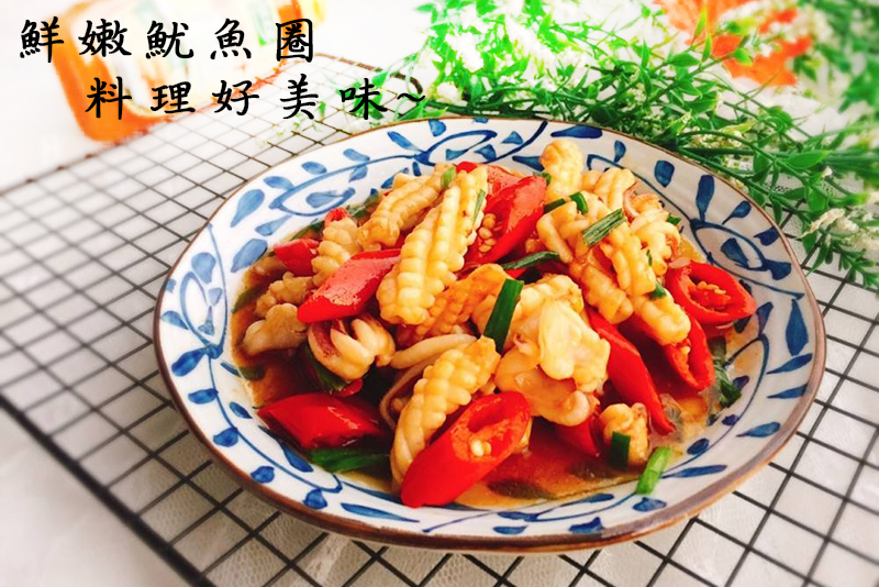 悅生活--鮮市集 帶皮魷魚圈 1Kg±5/包